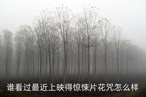 誰看過最近上映得驚悚片花咒怎么樣