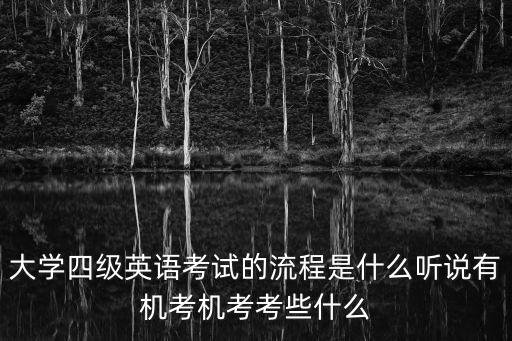 大學(xué)四級(jí)英語(yǔ)考試的流程是什么聽(tīng)說(shuō)有機(jī)考機(jī)考考些什么
