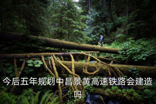 今后五年規劃中昌景黃高速鐵路會建造嗎