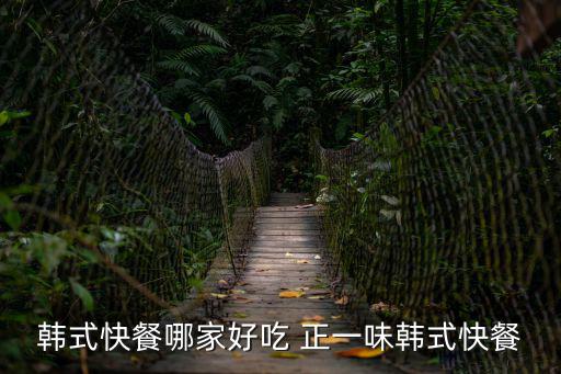 韓式快餐哪家好吃 正一味韓式快餐
