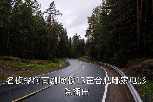 名偵探柯南劇場版13在合肥哪家電影院播出