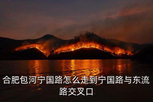 合肥包河寧國路怎么走到寧國路與東流路交叉口