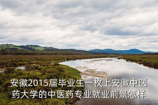 安徽2015屆畢業生一枚上安徽中醫藥大學的中醫藥專業就業前景怎樣