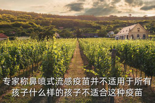 專家稱鼻噴式流感疫苗并不適用于所有孩子什么樣的孩子不適合這種疫苗