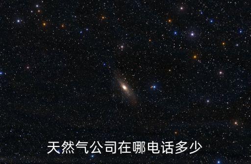天然氣公司在哪電話多少