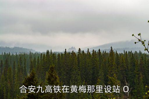 合安九，合安九高鐵在黃梅那里設站 O