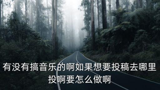 有沒有搞音樂的啊如果想要投稿去哪里投啊要怎么做啊