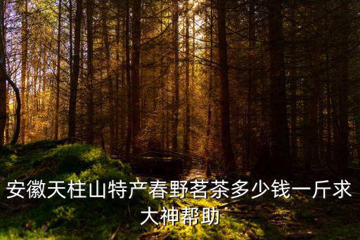 安徽天柱山特產(chǎn)春野茗茶多少錢(qián)一斤求大神幫助