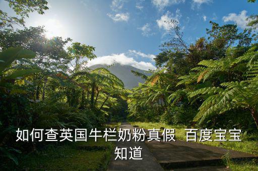 如何查英國(guó)牛欄奶粉真假  百度寶寶知道