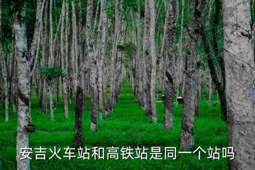 安吉火車站和高鐵站是同一個(gè)站嗎