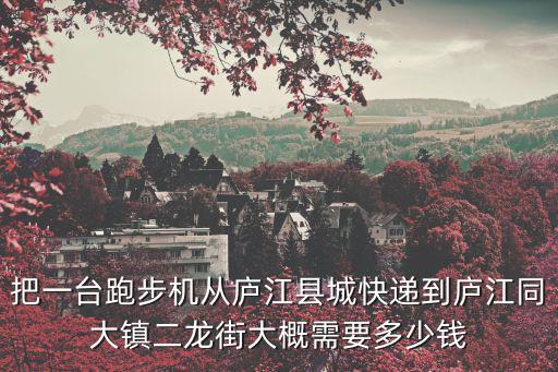 把一臺跑步機從廬江縣城快遞到廬江同大鎮二龍街大概需要多少錢