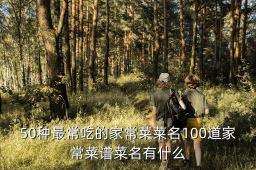 50種最常吃的家常菜菜名100道家常菜譜菜名有什么