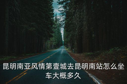 昆明南亞風(fēng)情第壹城去昆明南站怎么坐車大概多久