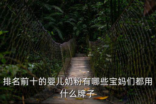排名前十的嬰兒奶粉有哪些寶媽們都用什么牌子