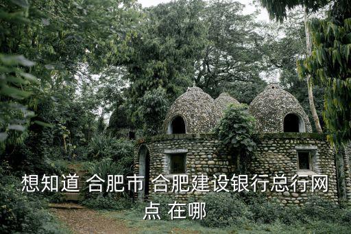 想知道 合肥市 合肥建設(shè)銀行總行網(wǎng)點(diǎn) 在哪