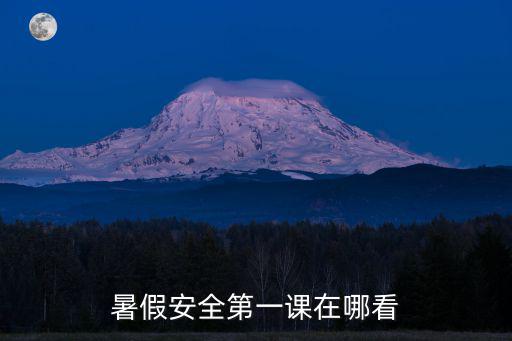 暑假安全第一課在哪看