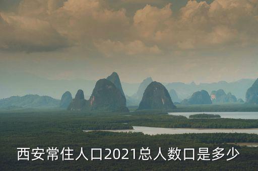 西安多少人，西安常住人口2021總?cè)藬?shù)口是多少
