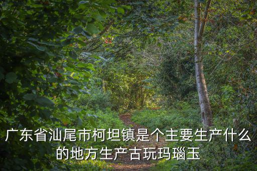 廣東省汕尾市柯坦鎮(zhèn)是個(gè)主要生產(chǎn)什么的地方生產(chǎn)古玩瑪瑙玉