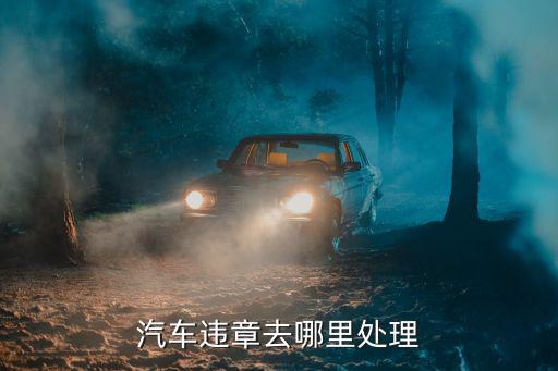違章去哪里處理，汽車違章去哪里處理