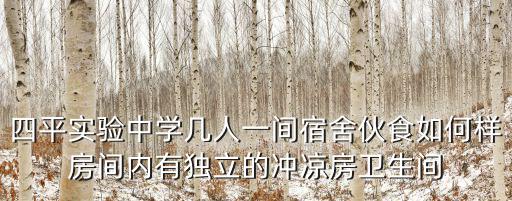 四平實驗中學幾人一間宿舍伙食如何樣房間內有獨立的沖涼房衛生間