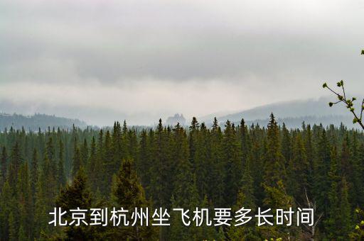 北京到杭州飛機，誰知道從北京到杭州的飛機要飛多久謝謝