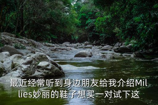 最近經(jīng)常聽到身邊朋友給我介紹Millies妙麗的鞋子想買一對試下這