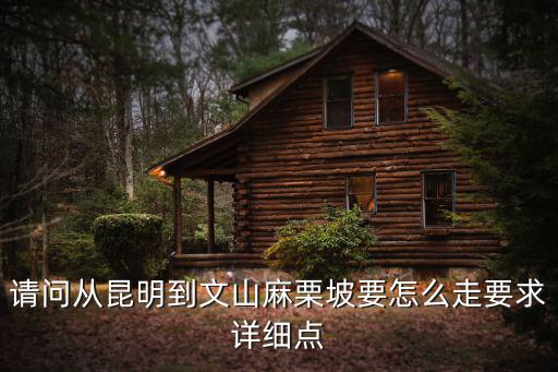 請問從昆明到文山麻栗坡要怎么走要求詳細點