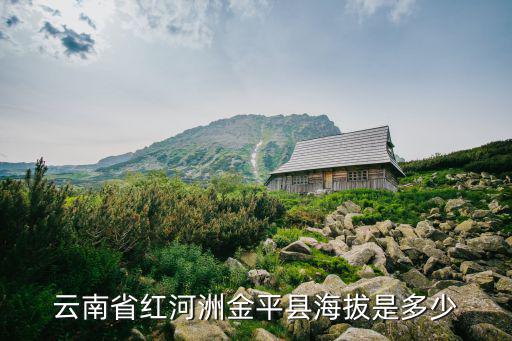 云南金平，云南省紅河洲金平縣海拔是多少