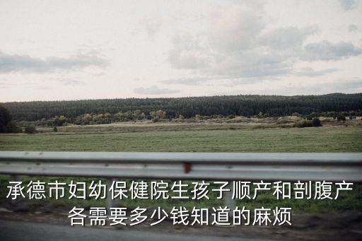 承德市婦幼保健院生孩子順產(chǎn)和剖腹產(chǎn)各需要多少錢知道的麻煩