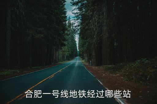 合肥1號線，合肥一號線地鐵經過哪些站