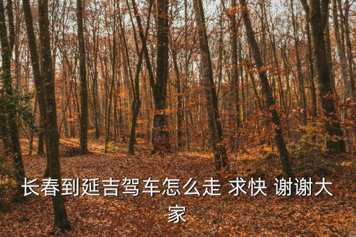 長春到延吉，從長春坐什么車能最快到延吉