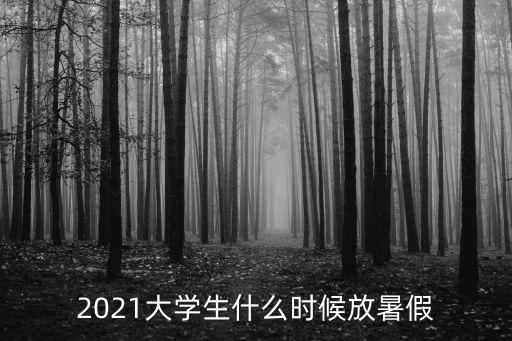 2021大學生什么時候放暑假