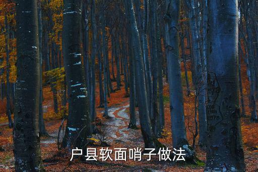 戶縣軟面哨子做法