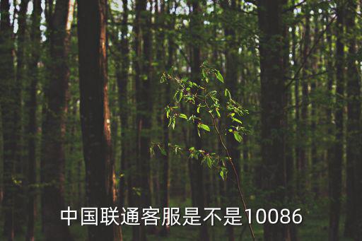 中國聯通客服是不是10086