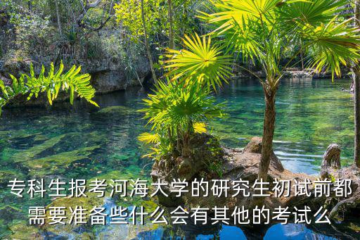 專科生報考河海大學(xué)的研究生初試前都需要準(zhǔn)備些什么會有其他的考試么