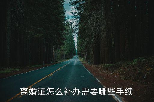 離婚證補辦需要什么手續(xù)，離婚證怎么補辦需要哪些手續(xù)