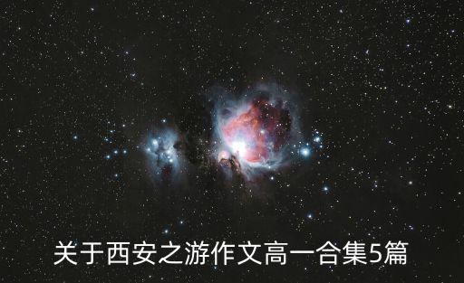 關于西安之游作文高一合集5篇
