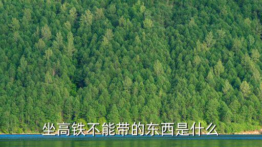 什么東西不能帶上高鐵，高鐵上不能帶什么東西
