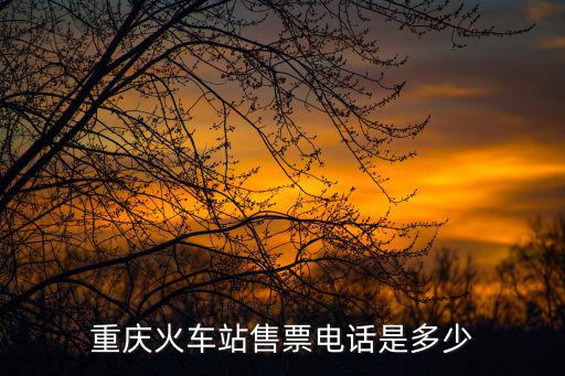 重慶東站最新消息，重慶火車站售票電話是多少
