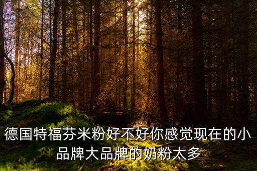 德國特福芬，德國原裝進口的特福芬有機嬰兒配方奶粉好嗎哪些家長給寶寶吃這個