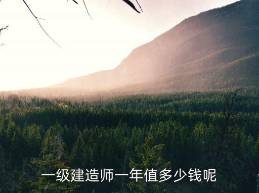 一建掛靠一年多少錢，一級建造師一年值多少錢呢