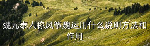 風(fēng)箏魏，泥人張風(fēng)箏魏的絕活分別是什么他們都是馮驥才寫的什么書中的一員