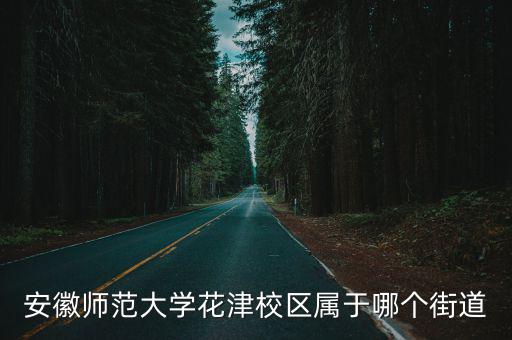 安徽師范大學(xué)花津校區(qū)屬于哪個(gè)街道