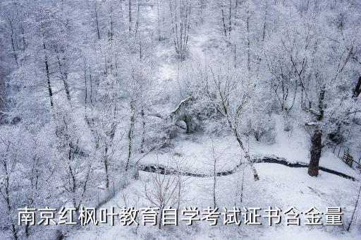 南京紅楓葉教育自學考試證書含金量