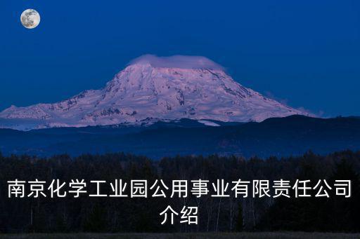 南京化學工業園公用事業有限責任公司介紹