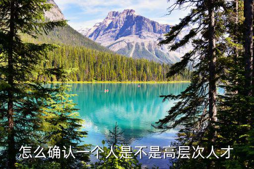 高層次人才認定標準，怎么確認一個人是不是高層次人才