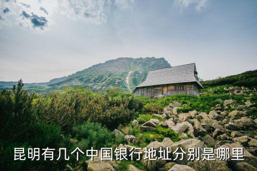 昆明有幾個中國銀行地址分別是哪里
