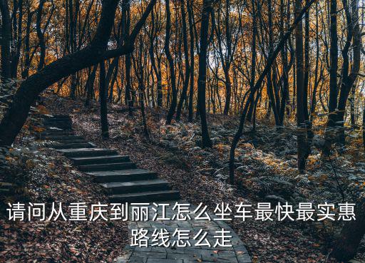 怎么到麗江，請問從重慶到麗江怎么坐車最快最實惠路線怎么走