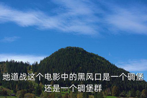 地道戰(zhàn)這個(gè)電影中的黑風(fēng)口是一個(gè)碉堡還是一個(gè)碉堡群