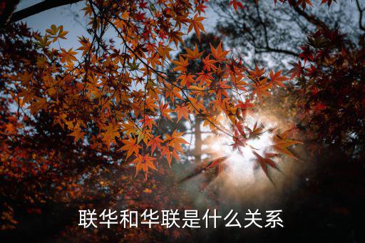 聯(lián)華，華聯(lián)和聯(lián)華是一家嗎